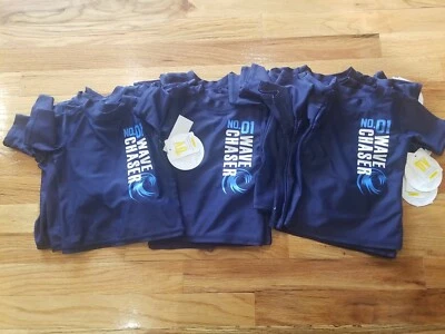 (13) Bulk Koala Kids Boys' Short Sleeve Wave Chaser Rash Guard Swim Top 3-6M  - Image 1 of 4