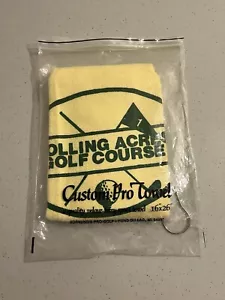 Golfhandtuch Rolling Acres ��mit Quittung Golfclip eine Spielkarte, gekauft 1995 - Bild 1 von 11