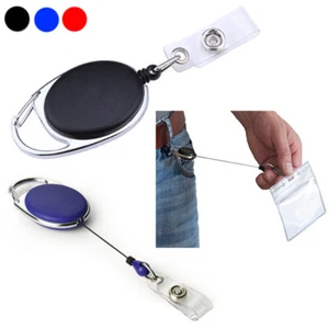 Schlüsselanhänger Versenkbar Erweiterbare Diebstahlsicherung Ausziehbar Badge - Picture 1 of 1