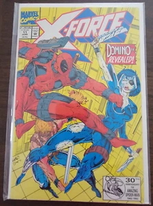 Marvel Comic - X-Force #11 DOMINO Revealed, Deadpool (1st Real Domino)  1992 - Picture 1 of 2