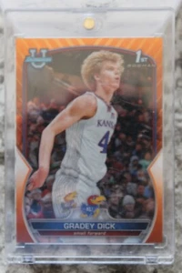 2022-23 Bowman Chrome GRADEY DICK Orange Refractor 21/25 Kansas Toronto - Picture 1 of 6