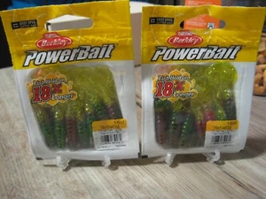 2 Packs Berkley 3" Single Tail Power Grub Soft Fishing Bait Christmas Lights - Picture 1 of 4
