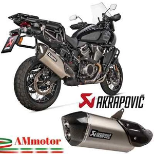 Akrapovic Harley Davidson PanAmerica 1250 2022 Terminale Di Scarico Moto Titanio - Picture 1 of 7