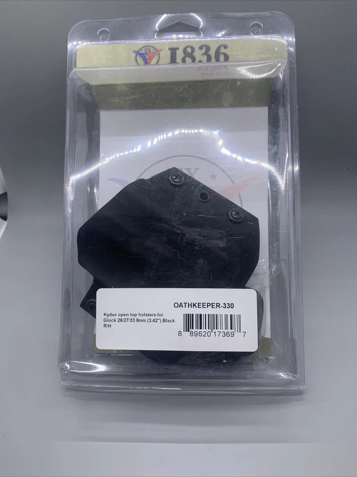Tagua RH Armament Kydex Open Top Belt Holster Oathkeeper If025628 Glock 26 27 33