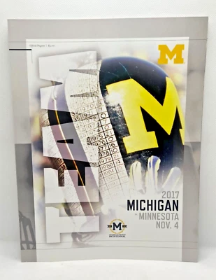 U of M Football program collectables Michigan vs Minnesota - Image 1 of 2