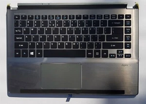 Tastiera originale Acer Aspire V5-472 V5-473 V7-482 QWERTY con cover grigia superiore - Foto 1 di 2