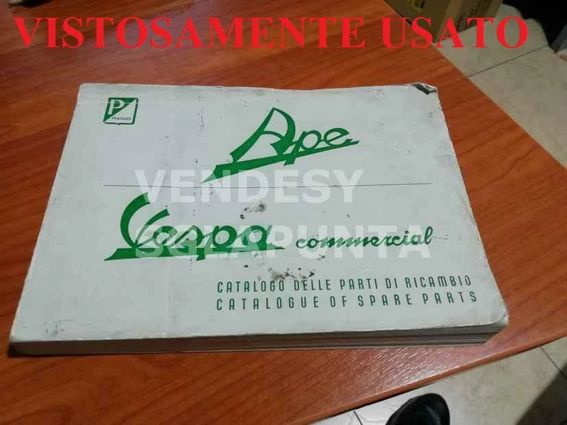 CATALOGO PARTI RICAMBIO APE VESPA COMMERCIAL C D E E0 1956 AC 1 2 3 4 AD AE AE01 - Immagine 1 di 1