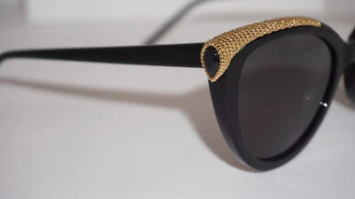 Nuevas gafas de sol Boucheron zafiro negro dorado gris BC0116S 001 53 19 140 Foto 1 de 4