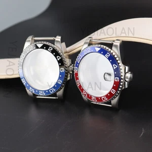 Fundas de reloj cepilladas de 40 mm GMT bisel de cerámica para movimiento Seiko Nh35 Nh36 ETA 2824 - Imagen 1 de 40