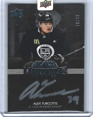 2021 SPx UD Black Lustrous Rookie Signatures /99 Alex Turcotte #LRS-AT Auto RC - Image 1 of 2