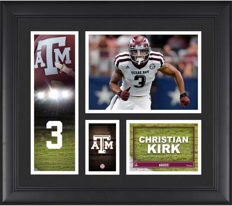 Christian Kirk Texas A&M Aggies Framed 15" x 17" Player Collage Cover