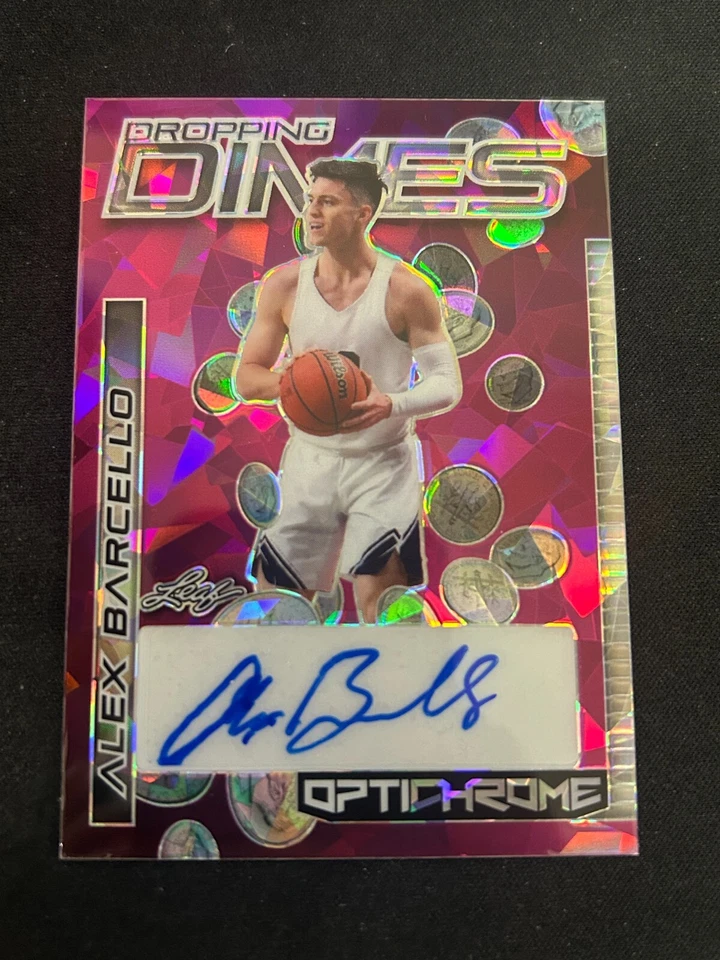 ALEX BARCELLO 2023 Leaf Dropping Dimes Pink Ice AUTO 3/4 OOSTENDE - Image 1 of 2
