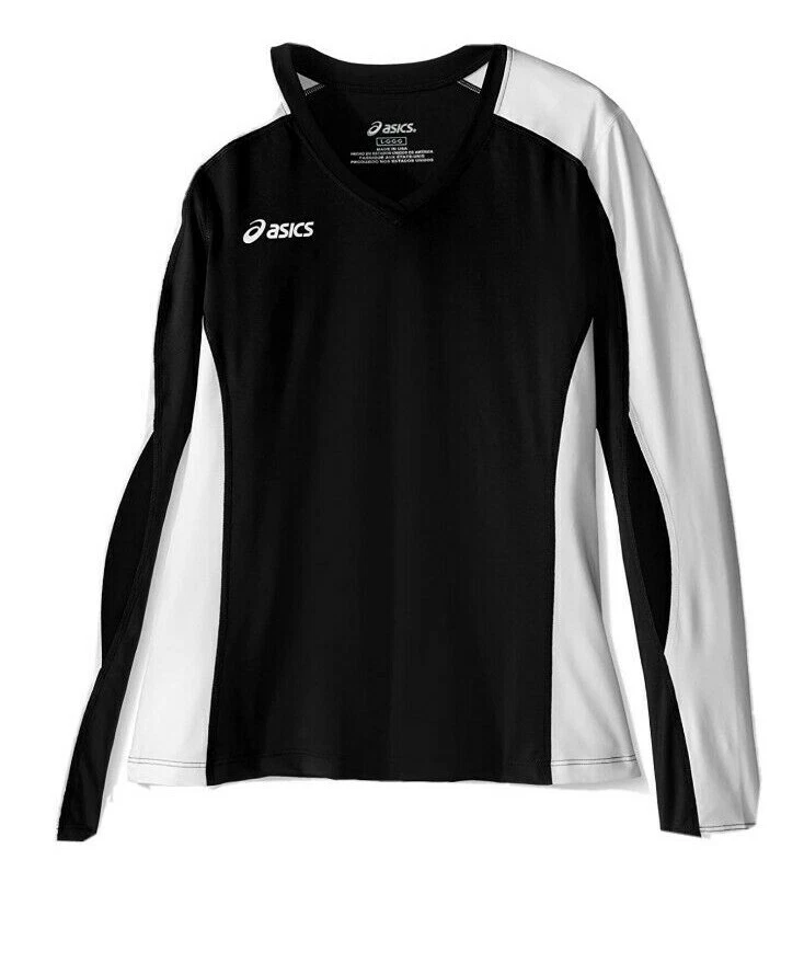 Camiseta deportiva de rendimiento Roll Shot unisex para niños de ASICS, negra/blanca, grande Foto 1 de 1