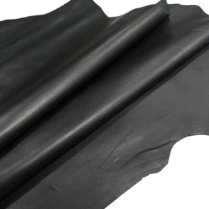 Premium Quality Lambskin Nappa Leather Hide 1.5 oz Black 6-7 Sq. Ft. - Picture 1 of 5
