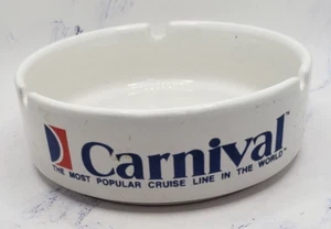Vintage Carnival Cruise Line Collectible Travel Ceramic Ashtray - Picture 1 of 6