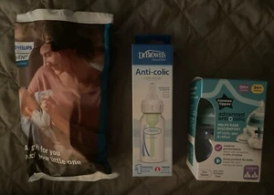 New Baby Bottle Lot Tommee Tippee Dr. Browns Phillips Advent 3 Total Bottles - Picture 1 of 14