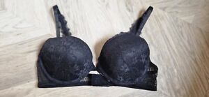 Black Lace & Mesh Stretch Padded Underwired Bra Size 34D Primark BNWOT 