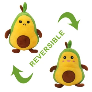 Lindo juguete de peluche de aguacate Kawaii reversible lindo felpa súper suave aguacate - Imagen 1 de 3