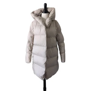 Aritzia Babaton Edredón Puffer Chaqueta Longline Mujer Pequeña Plumón de Ganso Beige Largo - Imagen 1 de 16