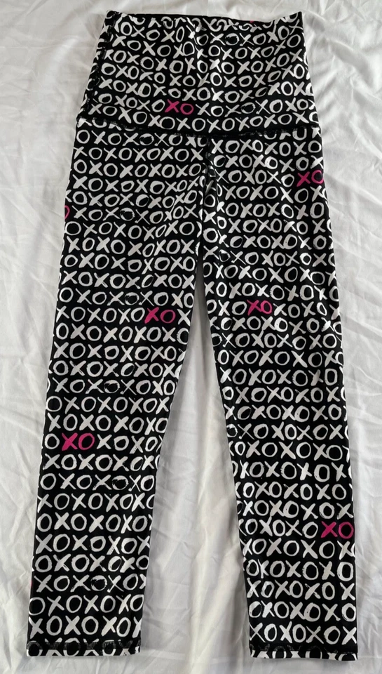 Leggings Talla Pequeña Emily Hsu Blanco y Negro XOXO Hechos en EE. UU. Para Mujer Foto 1 de 4
