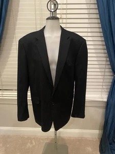 Adolfo Mens size 42S Black Blazer Jacket 100% Cashmere Pre Owned - Picture 1 of 11