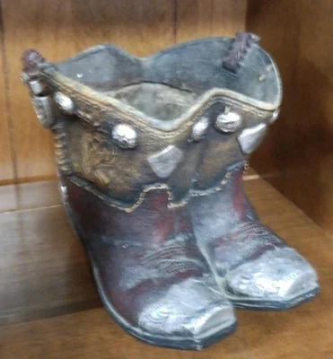 Burton and Burton Boots Western Cowboy Boot Jarrón para Western Home Deco Foto 1 de 4