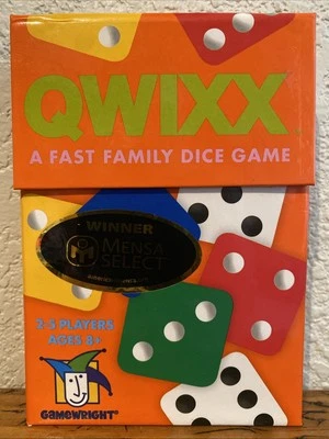 Qwixx - A Fast Family Dice Game - Gamewright NEW - MENSA SELECT - Kids Learn - Image 1 of 4