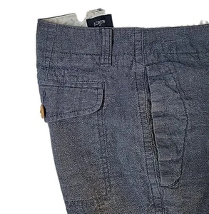 J Crew Shorts Chino Herren 35 BLAU Freizeit Leinen Baumwollmischung Freizeit Preppy Strand - Bild 1 von 10