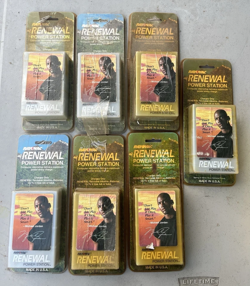 Lote de 7 cargadores de batería alcalinos recargables Rayovac Renewal Power Station AA/AAA Foto 1 de 1