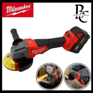 Milwaukee 18V Battery Brushless Angle Grinder 3 Gears 125mm Electric Cordles - Picture 1 of 4