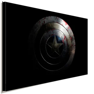 Captain America Schild Marvel Leinwandbild AK ART Kunstdruck Wandbild Wanddeko  - Bild 1 von 5