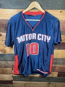 Retro Detroit Pistons Greg Monroe Blue Colored NBA Basketball Jersey Size Medium - Picture 1 of 9