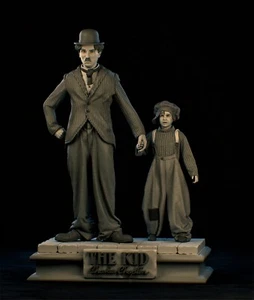 Charlie Chaplin The Kid 1921 fanart action figure scala 1/12 Resina 3D - Bild 1 von 2