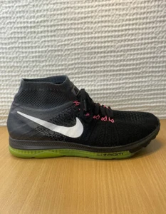 Nike Zoom All Out FLYKNIT Running Shoes Women’s Size 9.5 Black/Pink 845361 002 - Picture 1 of 11