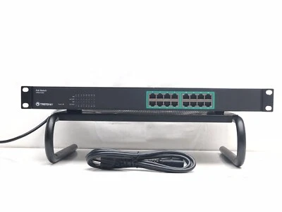 TRENDnet TPE-S160 16-Port 10/100 Mbps PoE Ethernet Switch - Image 1 of 4