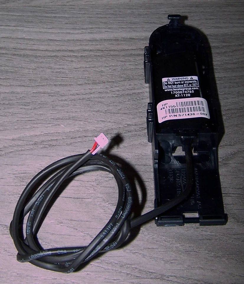 587324-001 Cache-Batterie 3.7V 600mAh HP Smart Array P410/P410i/P411 - Bild 1 von 1