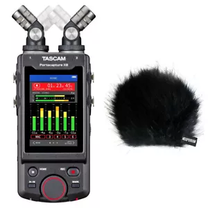 Grabadora de audio Tascam Portacapture X8 + protección contra el viento de piel keepdrum - Imagen 1 de 7