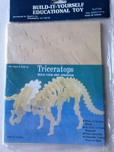 Triceratops Construye Tu Propio Dinosaurio Juguete Educativo 3D Rompecabezas Edades 6+ Nuevo - Imagen 1 de 4