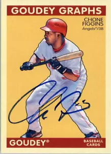 Autógrafos Goudey Upper Deck 2009 #GGFI Chone Figgins automático - casi nuevo-como nuevo - Imagen 1 de 1