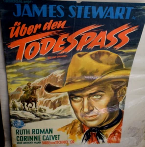 Über den Todespass James Stewart A1 84 x 60cm Original Kinoplakat 2 - Bild 1 von 1