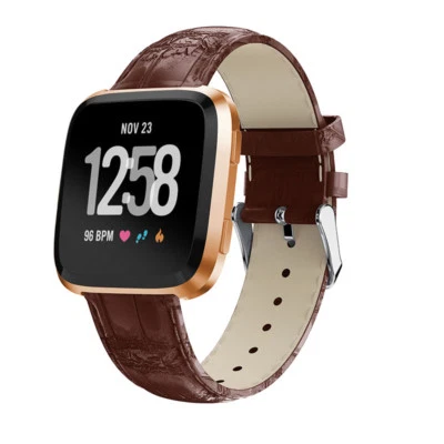 Correa de reloj pulsera correa de cuero de lujo para Fitbit Versa 2/1/Lite Foto 1 de 3
