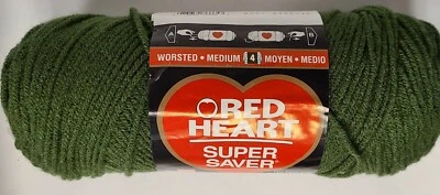 Red Heart Super Saver YARN Med Thyme# 0406 One 7 Oz Skein Acrylic Worsted - Image 1 of 4