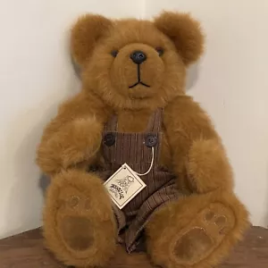 Hohlstamm Plüschbär "rostig" Handarbeit 18 Zoll Vintage mit Etikett - Bild 1 von 8