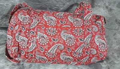 Liz & Co. Red and Black Paisley Quilted Purse - Image 1 of 4