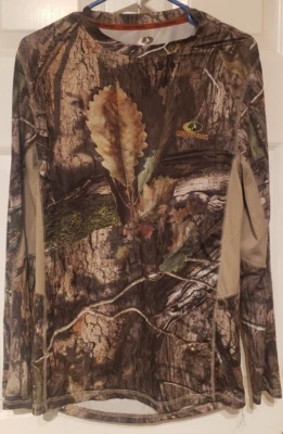 Mossy Oak Camo Shirt Scent Control Mens  Sz Small - Image 1 of 4