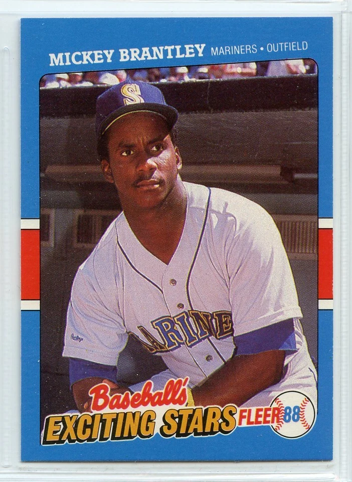 1988 Fleer Baseball's Exciting Stars - #5 - Mickey Brantley - Seattle Mariners - Image 1 of 1