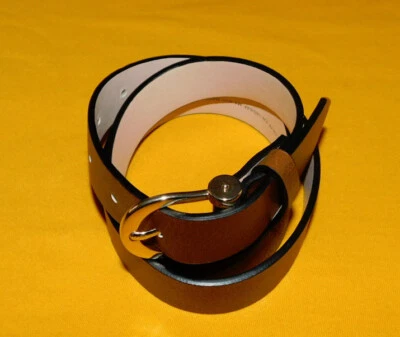 CINTO FINO FEMININO H & M MARROM CLARO COURO GENUÍNO TAMANHO XS - 30/75cm.. - Imagem 1 de 4