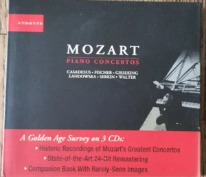 Wolfgang Amadeus Mozart: Piano Concertos - 3 CD Set + Book Andante - Picture 1 of 2