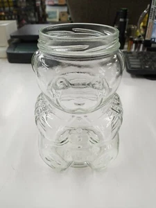 Vintage 1988 Kraft Glass Bear Peanut Butter Jar Without Lid - Picture 1 of 7