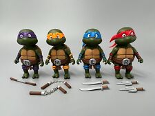 Set of 4 BABY TURTLES NECA TMNT Cartoon 2.5" Ninja Target from Accessory Set